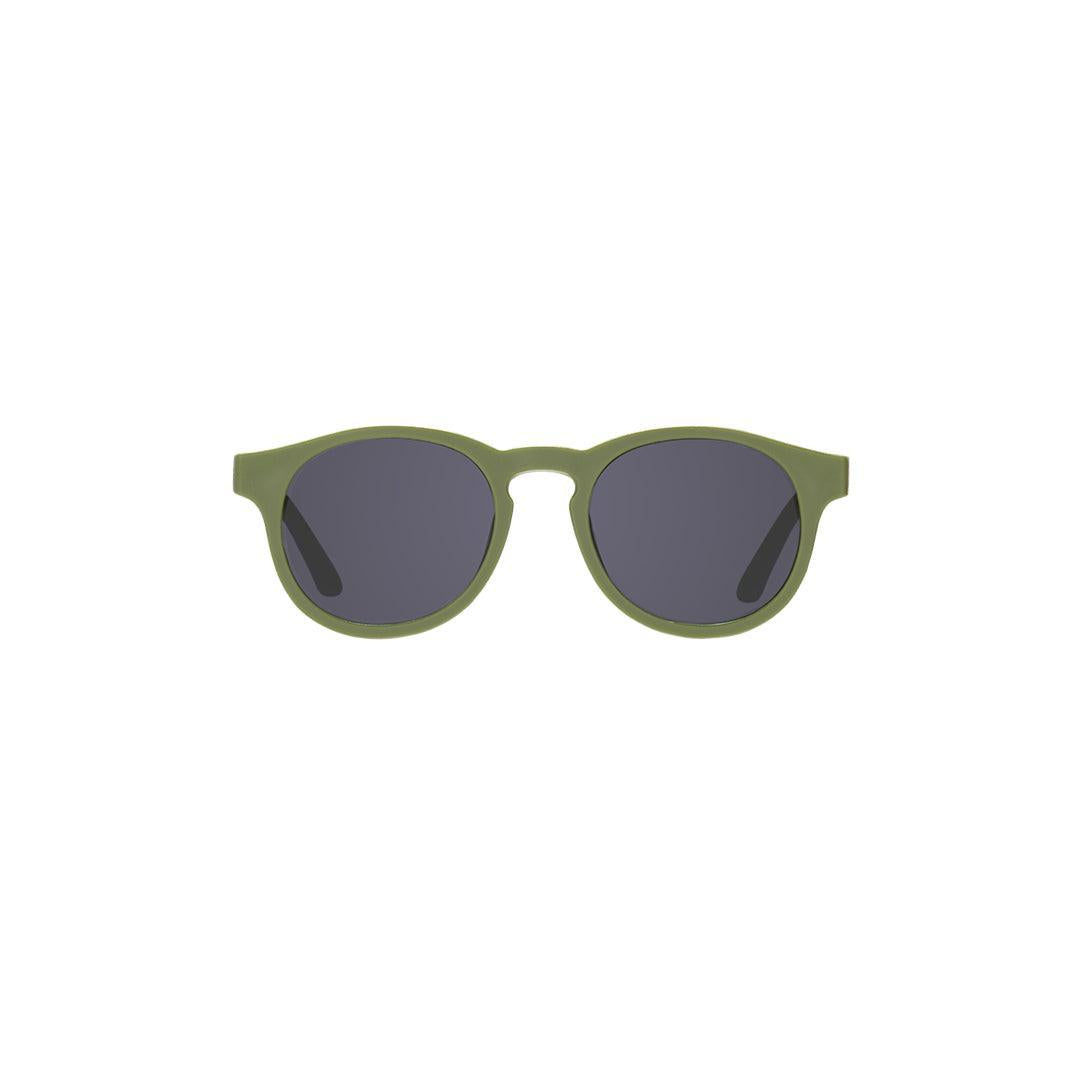 Babiators Eco Original Keyhole kids sunglasses in Wild Moss 3-5 years flat lay