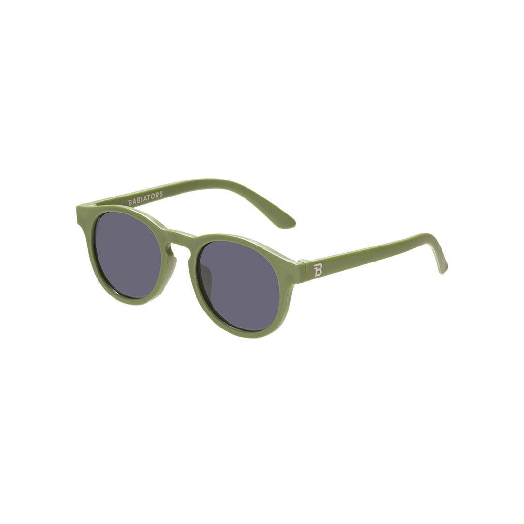 Babiators Eco Original Keyhole kids sunglasses in Wild Moss 0-2 years flat lay