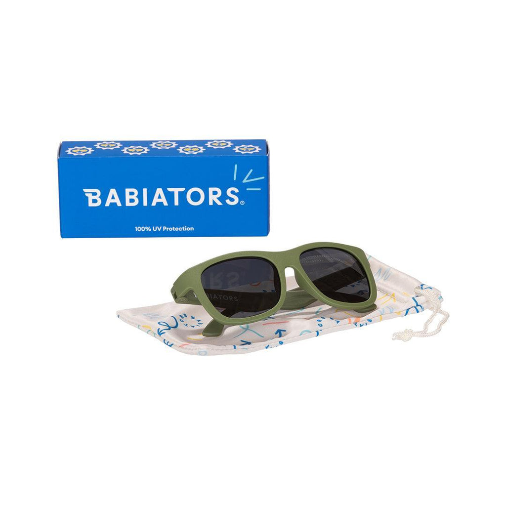 Babiators Eco Original Navigator Wild Moss kids sunglasses front view