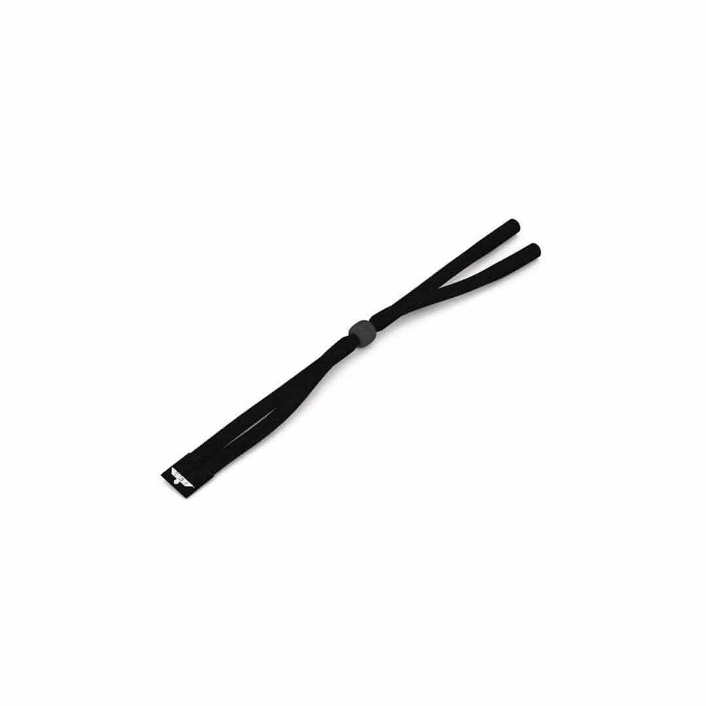 Babiators Black fabric kids sunglasses strap flat lay