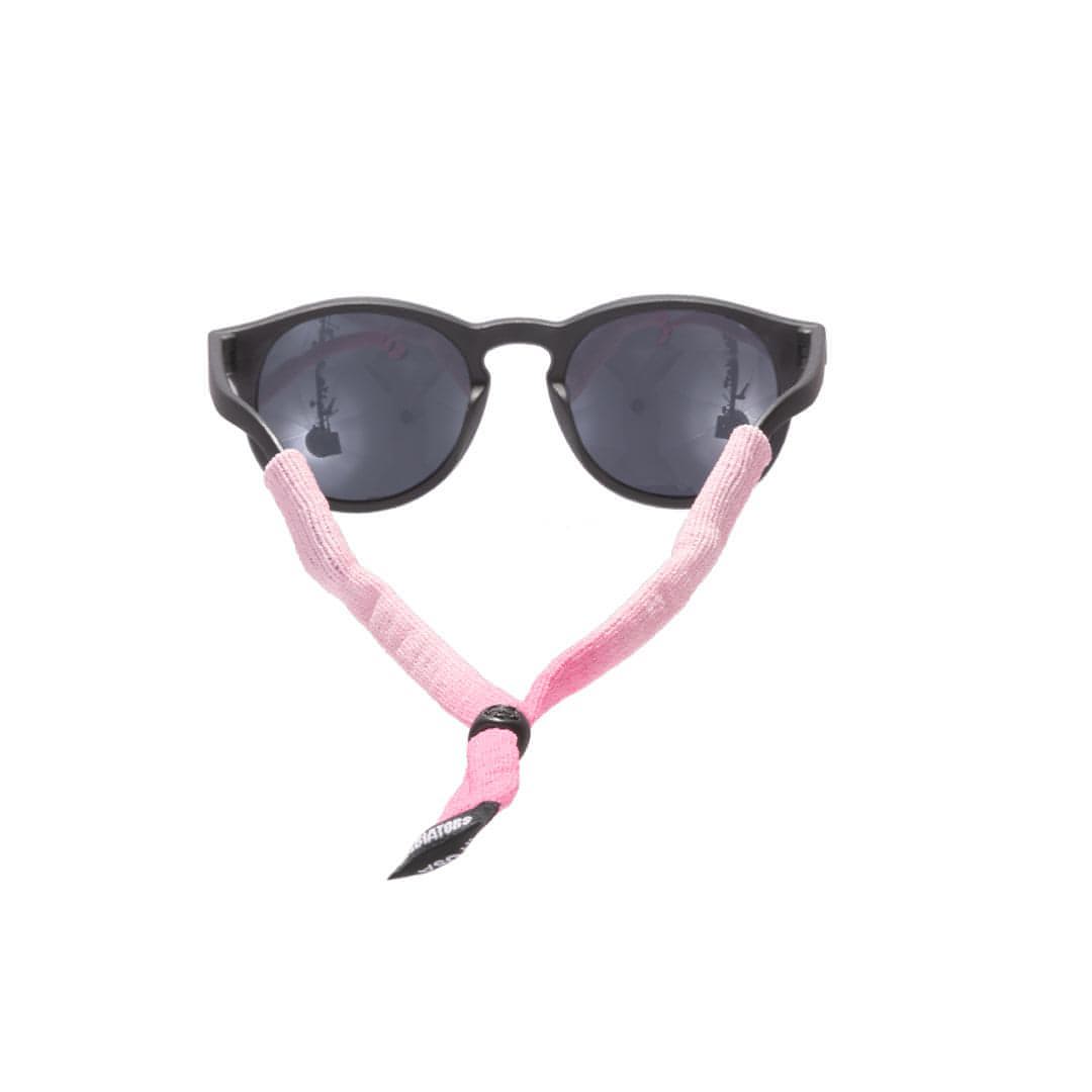 Babiators Pink Ombre fabric sunglasses strap attached detail