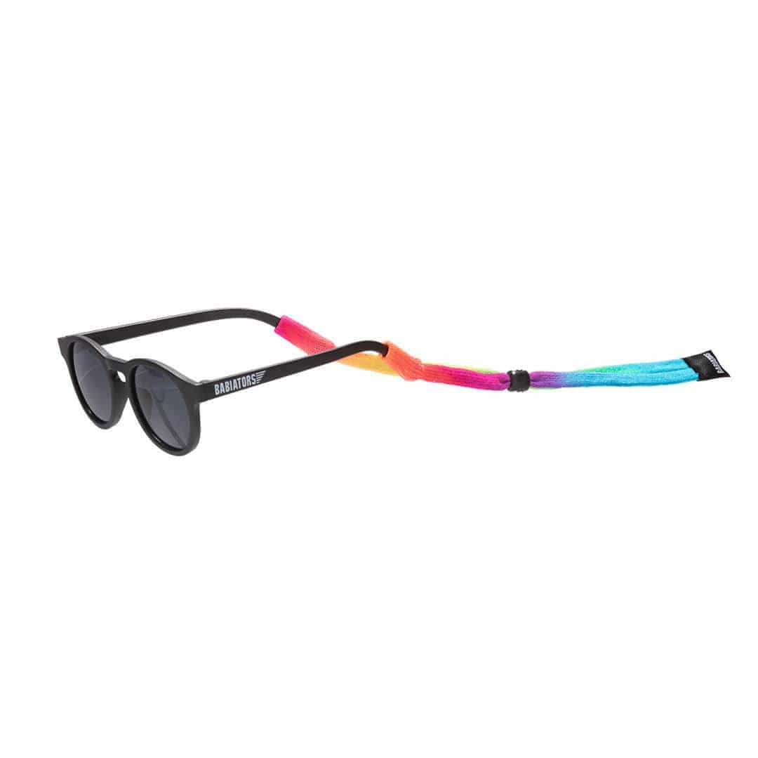 Babiators Tie-Dye fabric sunglasses strap attached detail