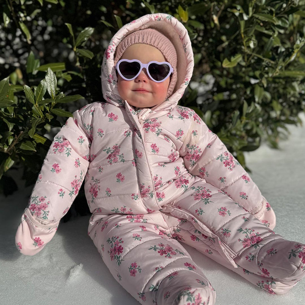 Babiators Original Heart Irresistible Iris kids sunglasses worn outdoors