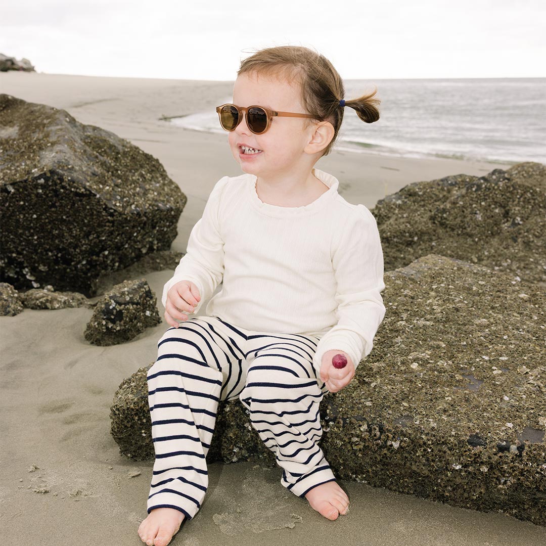 Babiators Original Keyhole Cocoa Cloud sunglasses child portrait image