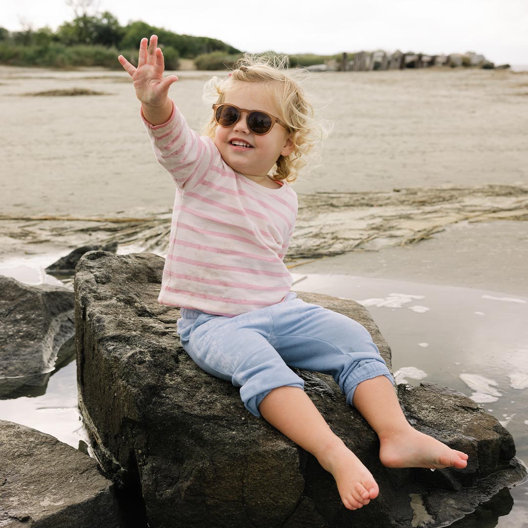 Babiators Original Keyhole Cocoa Cloud sunglasses outdoor lifestyle image