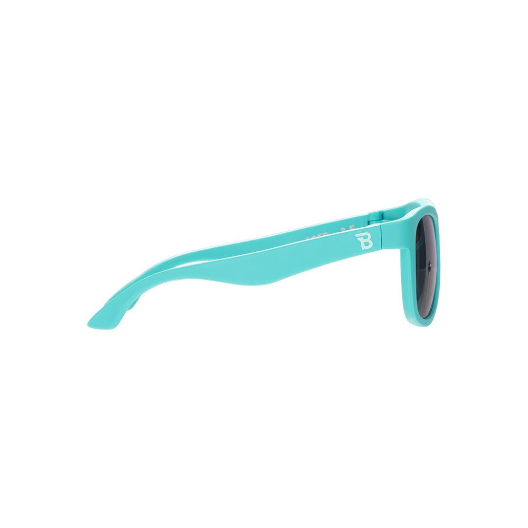 Babiators Original Navigator Totally Turquoise kids sunglasses side view