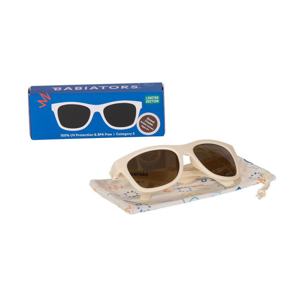 Babiators Original Navigator Sweet Cream kids sunglasses front view