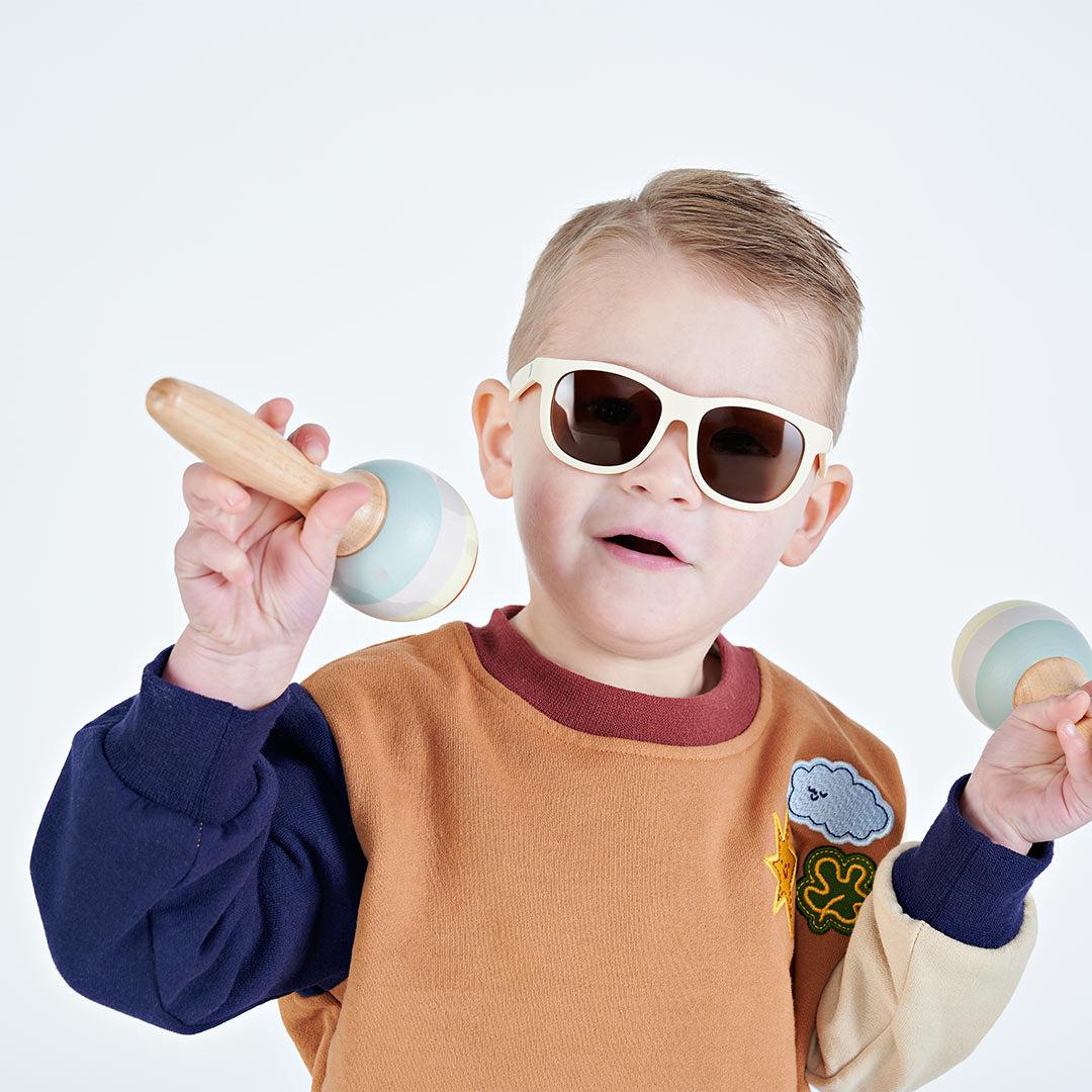 Babiators Original Navigator Sweet Cream sunglasses child lifestyle image