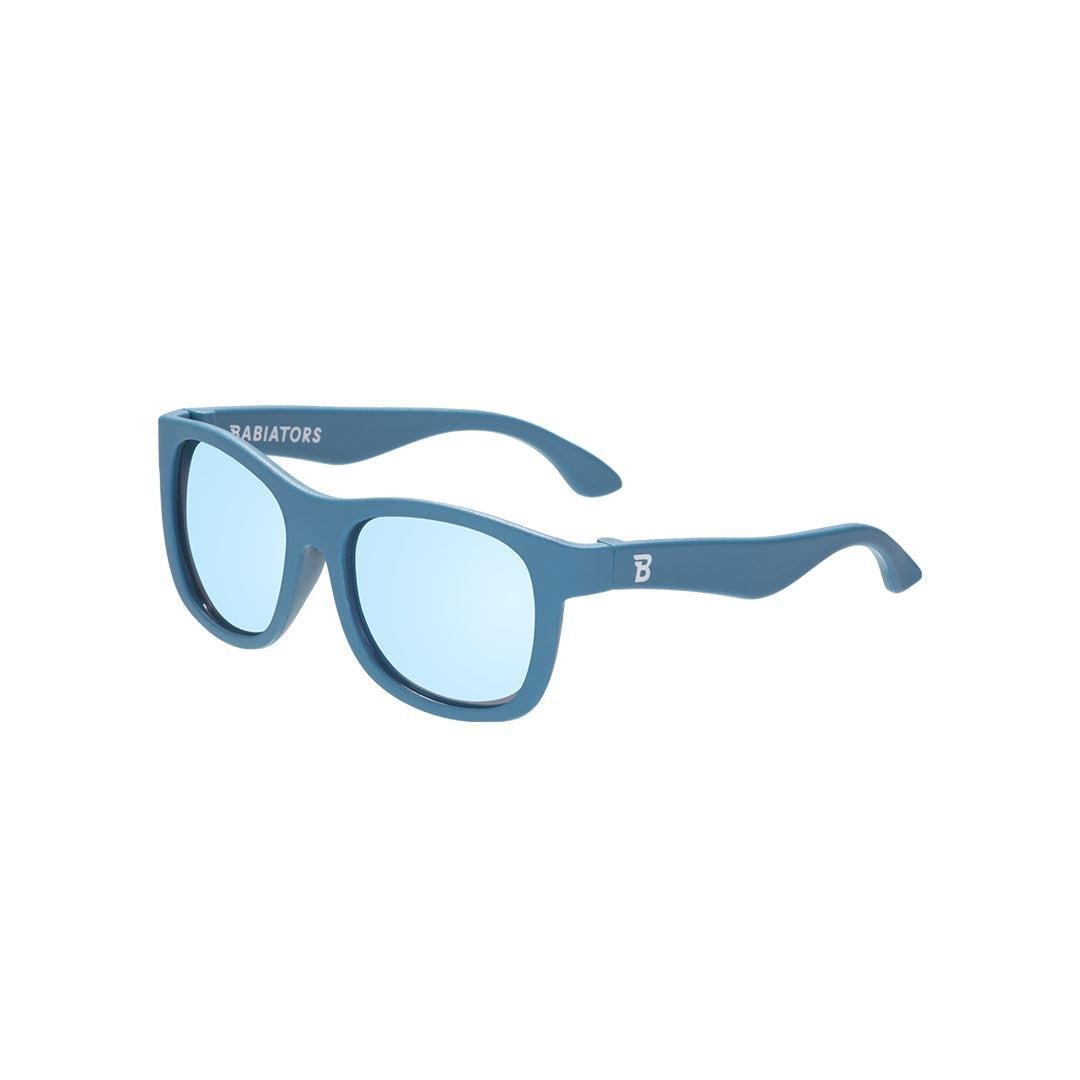 Babiators Polarised Navigator kids sunglasses in Midnight Blue 0-2 years flat lay