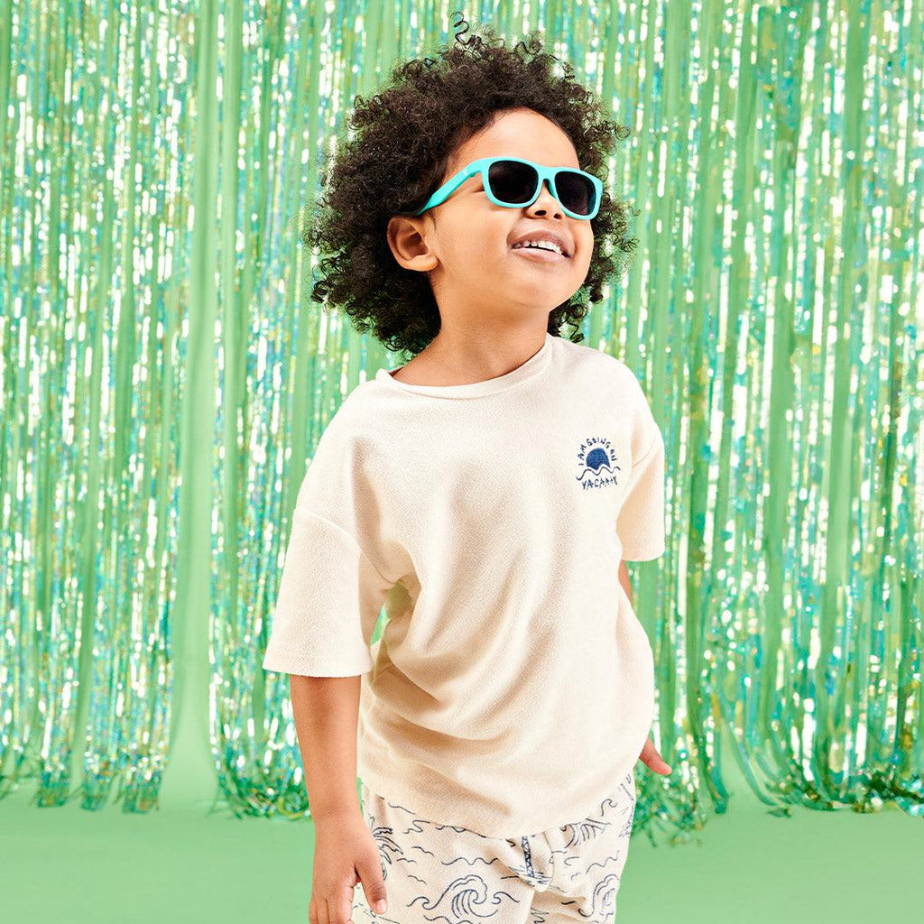 Babiators Original Navigator Totally Turquoise sunglasses lifestyle image