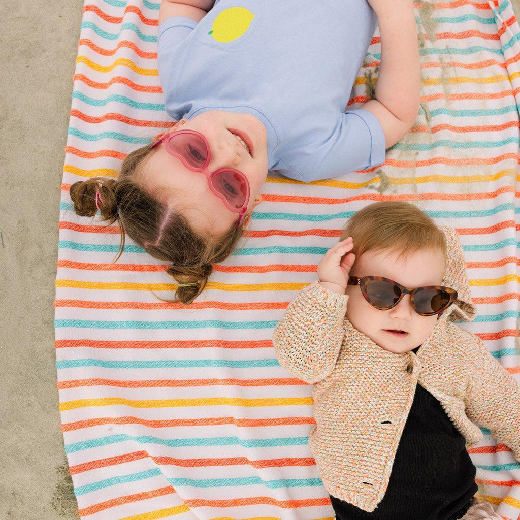 Babiators Original Cat-Eye Classic Tortoise kids sunglasses worn outdoors
