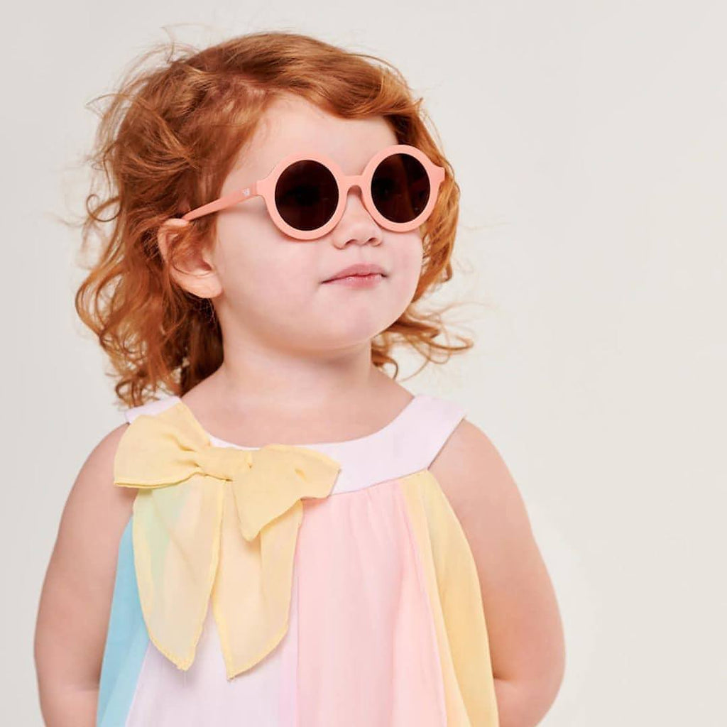 Babiators Original Euro Round Peachy Keen kids sunglasses side view