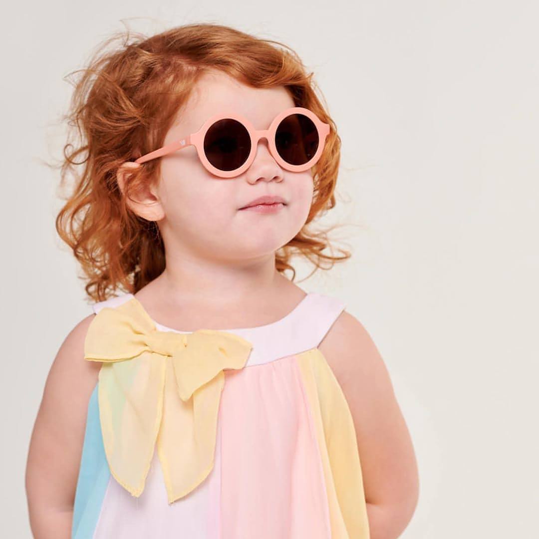 Babiators Original Euro Round Peachy Keen kids sunglasses side view