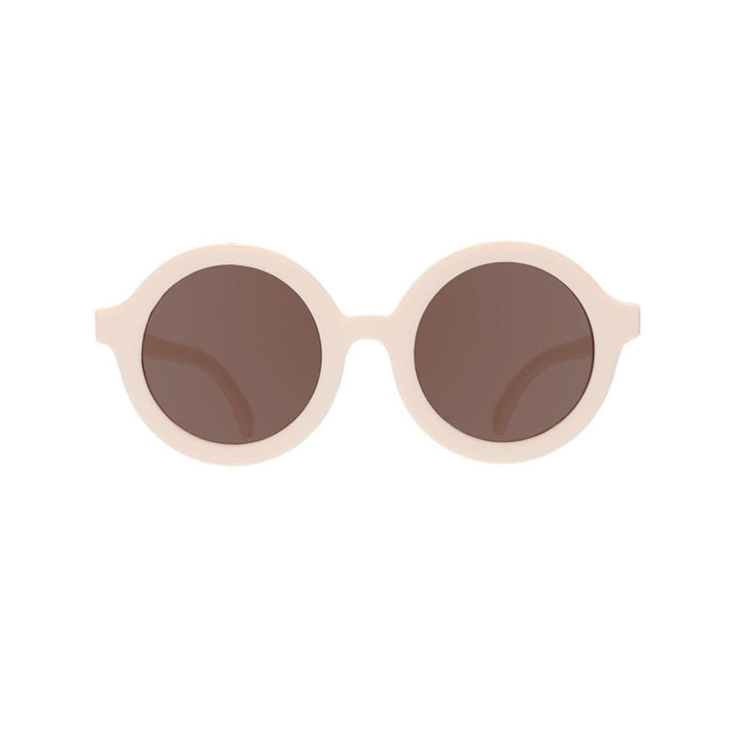 Babiators Original Euro Round kids sunglasses in Sweet Cream 3-5 years flat lay