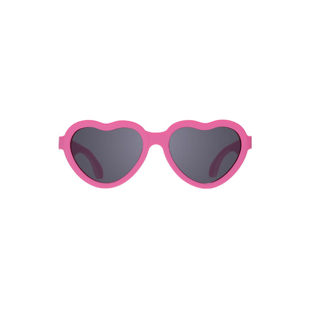 Babiators Original Heart kids sunglasses in Paparazzi Pink 3-5 years flat lay