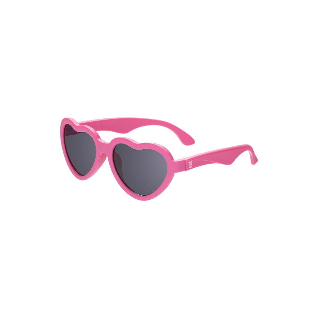 Babiators Original Heart kids sunglasses in Paparazzi Pink 0-2 years flat lay