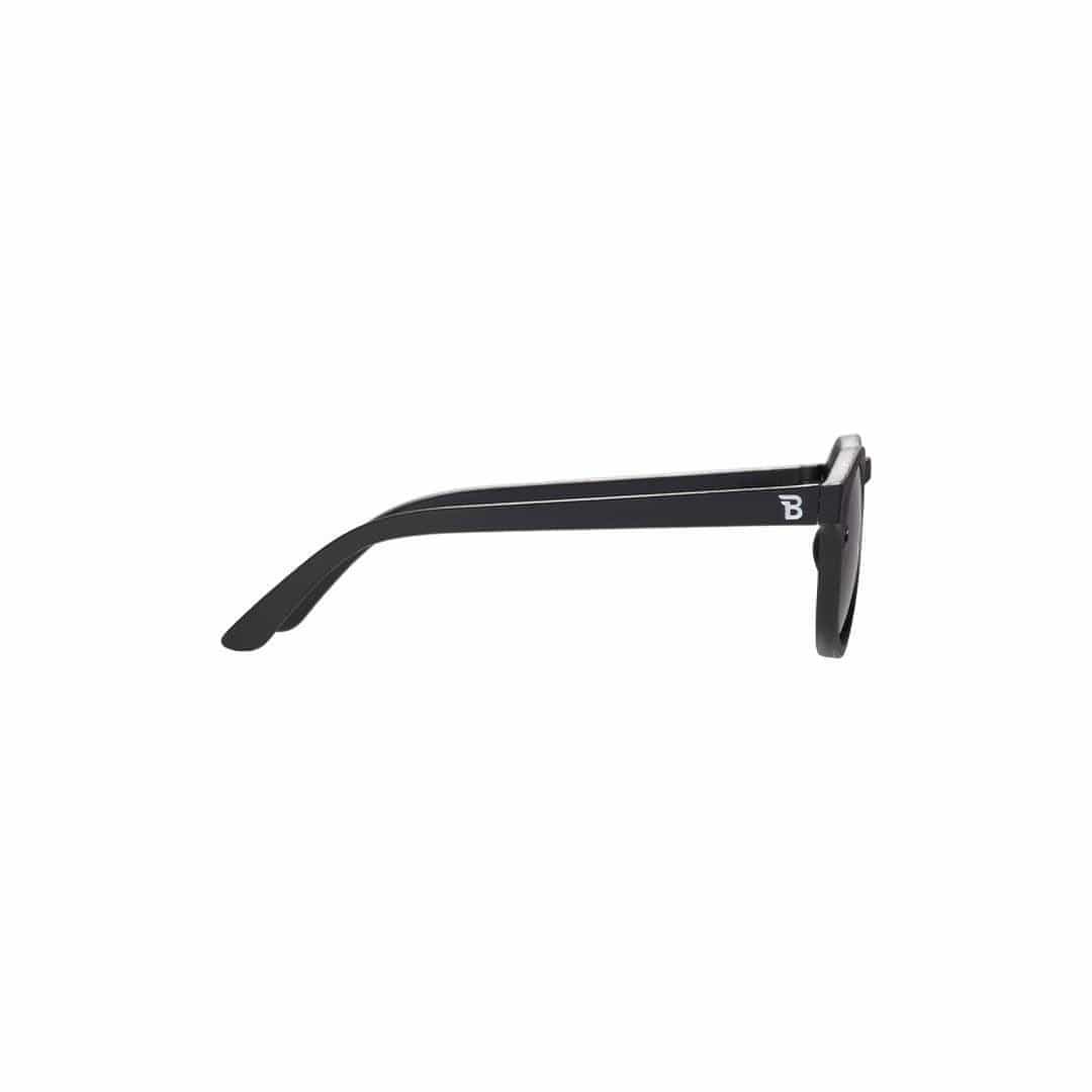 Babiators Original Keyhole Jet Black kids sunglasses side view