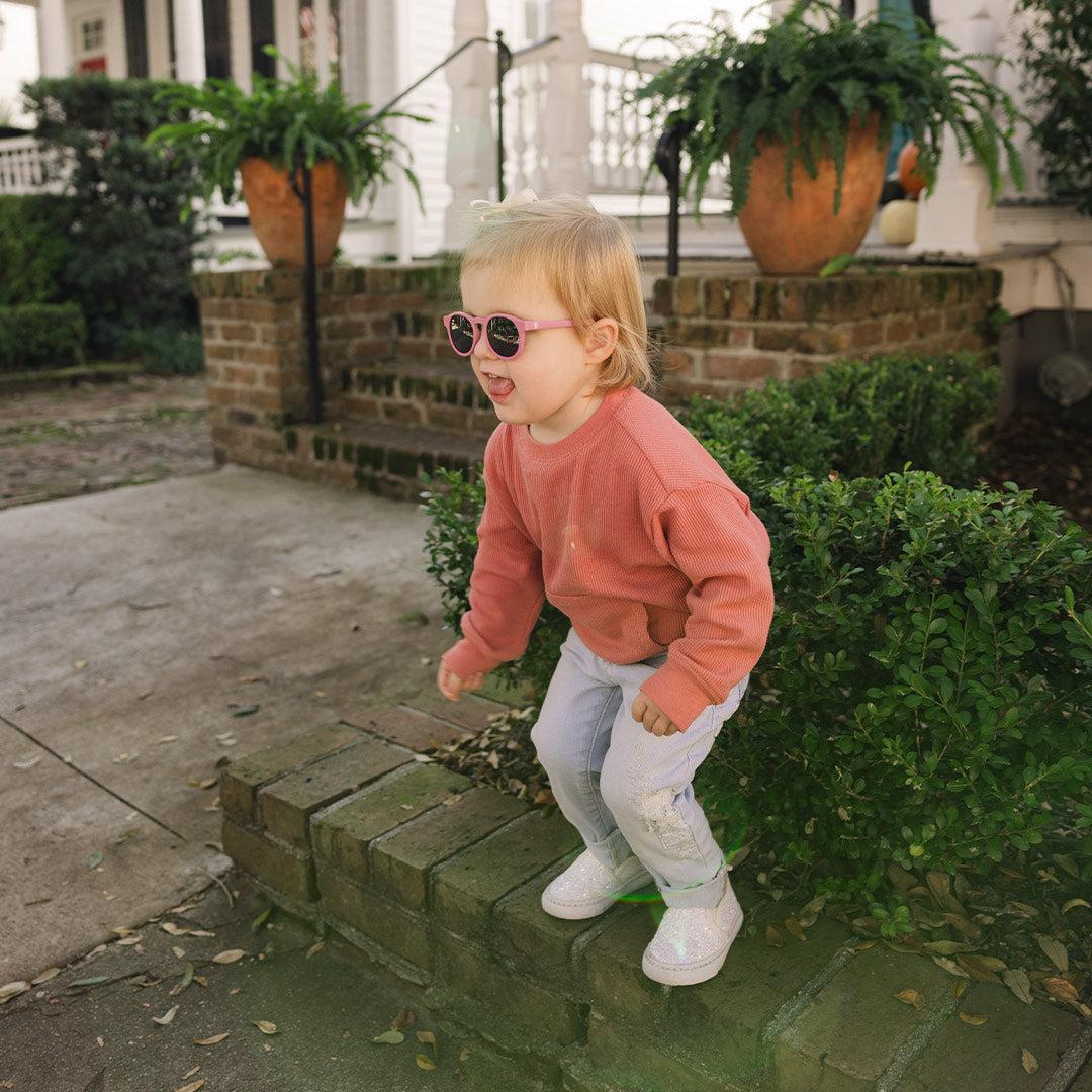 Babiators Original Keyhole Moon Cherry sunglasses lifestyle image