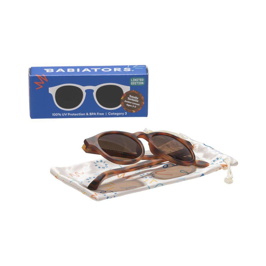 Babiators Original Keyhole Totally Tortoise kids sunglasses front view