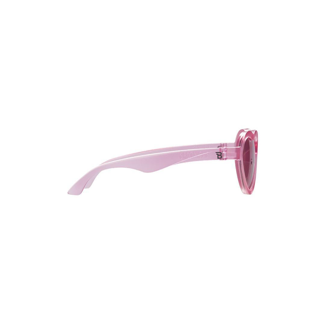 Babiators Original Mirrored Heart Fuchsia Haze kids sunglasses side view