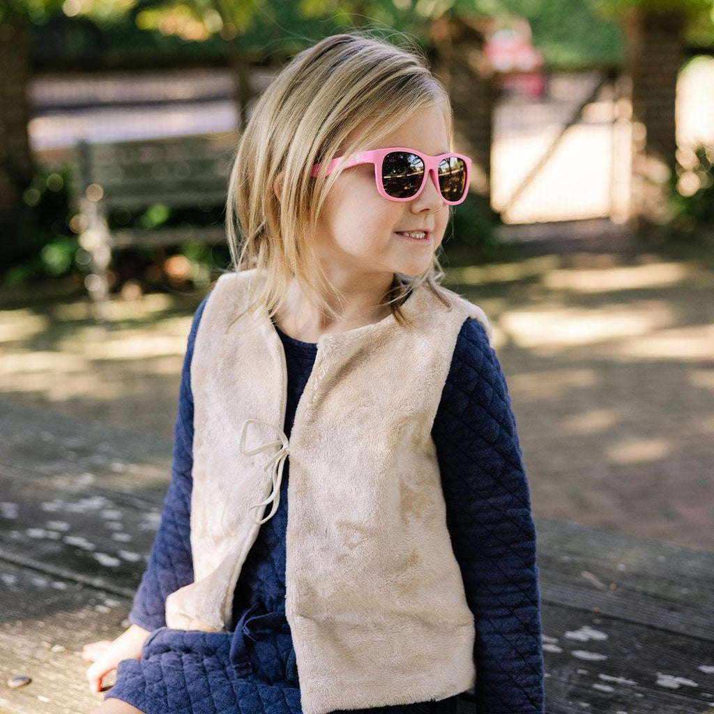 Babiators Original Navigator Candy Pink sunglasses child lifestyle image