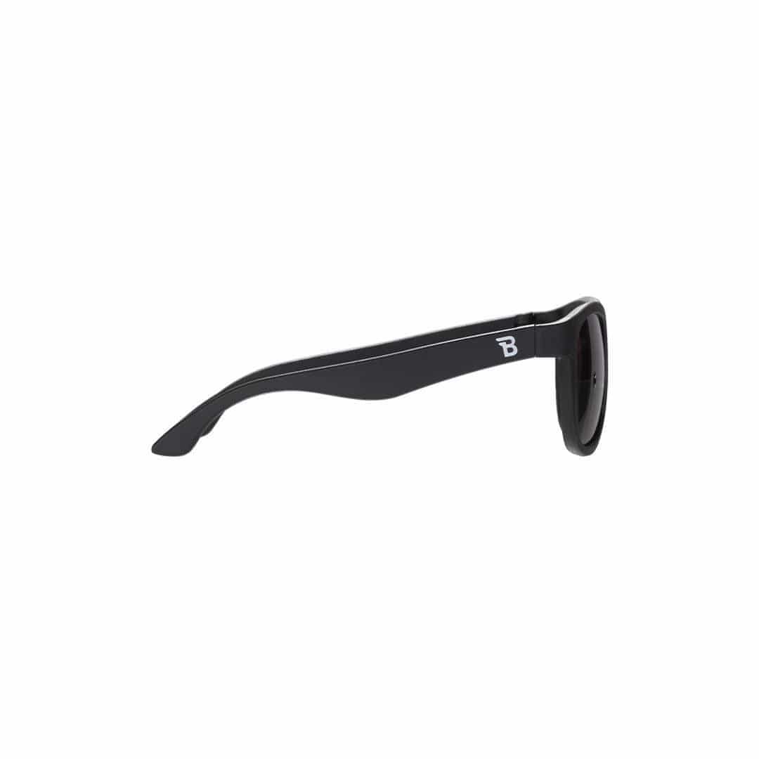 Babiators Original Navigator Jet Black kids sunglasses side view