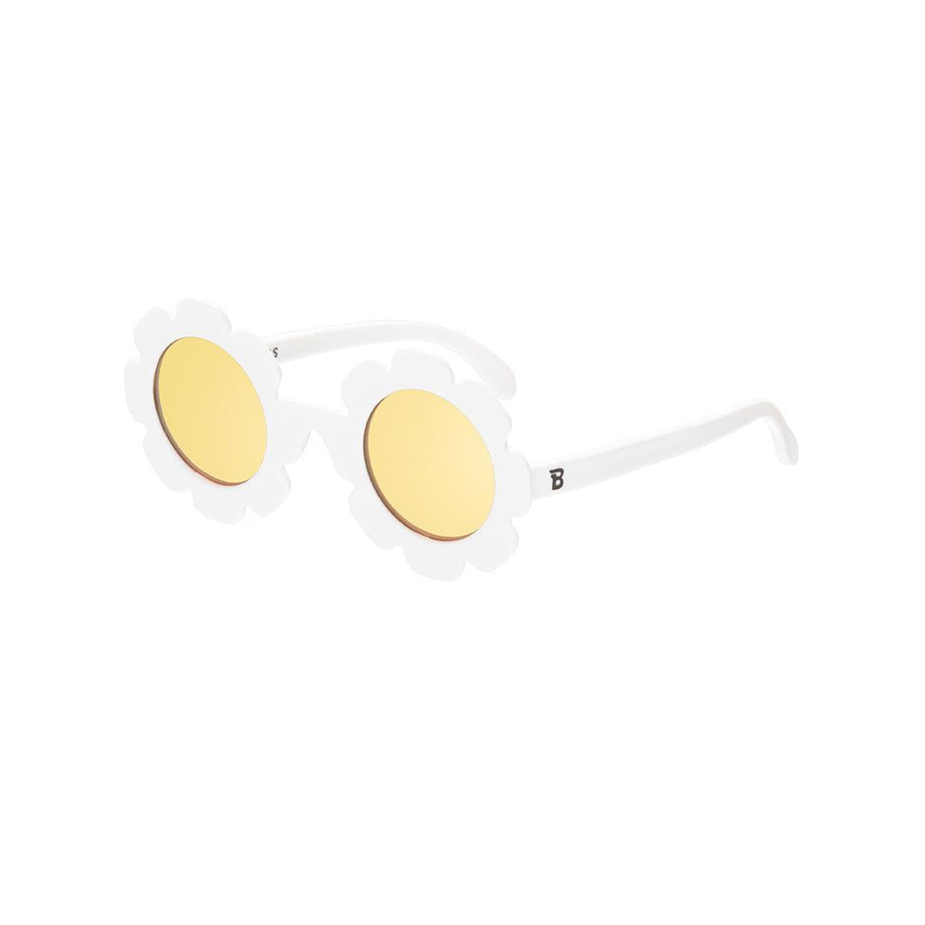 Babiators Polarised Flower kids sunglasses in Daisy 0-2 years flat lay