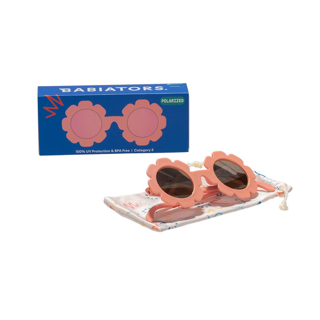 Babiators Polarised Flower Peachy Keen kids sunglasses front view