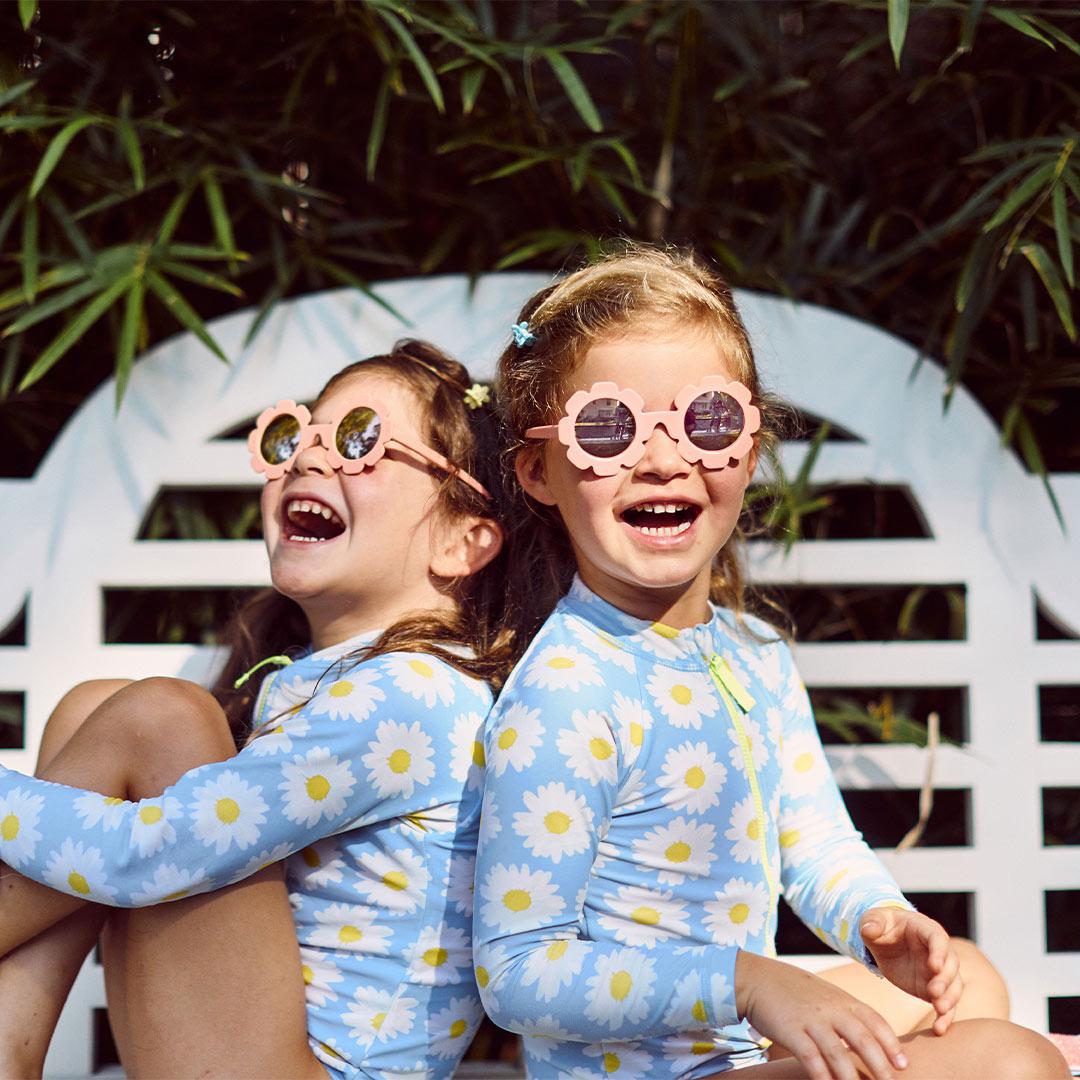 Babiators Polarised Flower Peachy Keen close-up lifestyle image