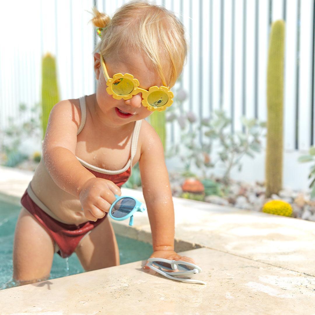 Babiators Polarised Flower Sun Ray sunglasses child portrait image