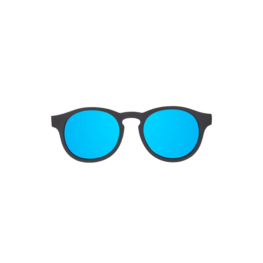 Babiators Polarised Keyhole kids sunglasses in Jet Black 3-5 years flat lay