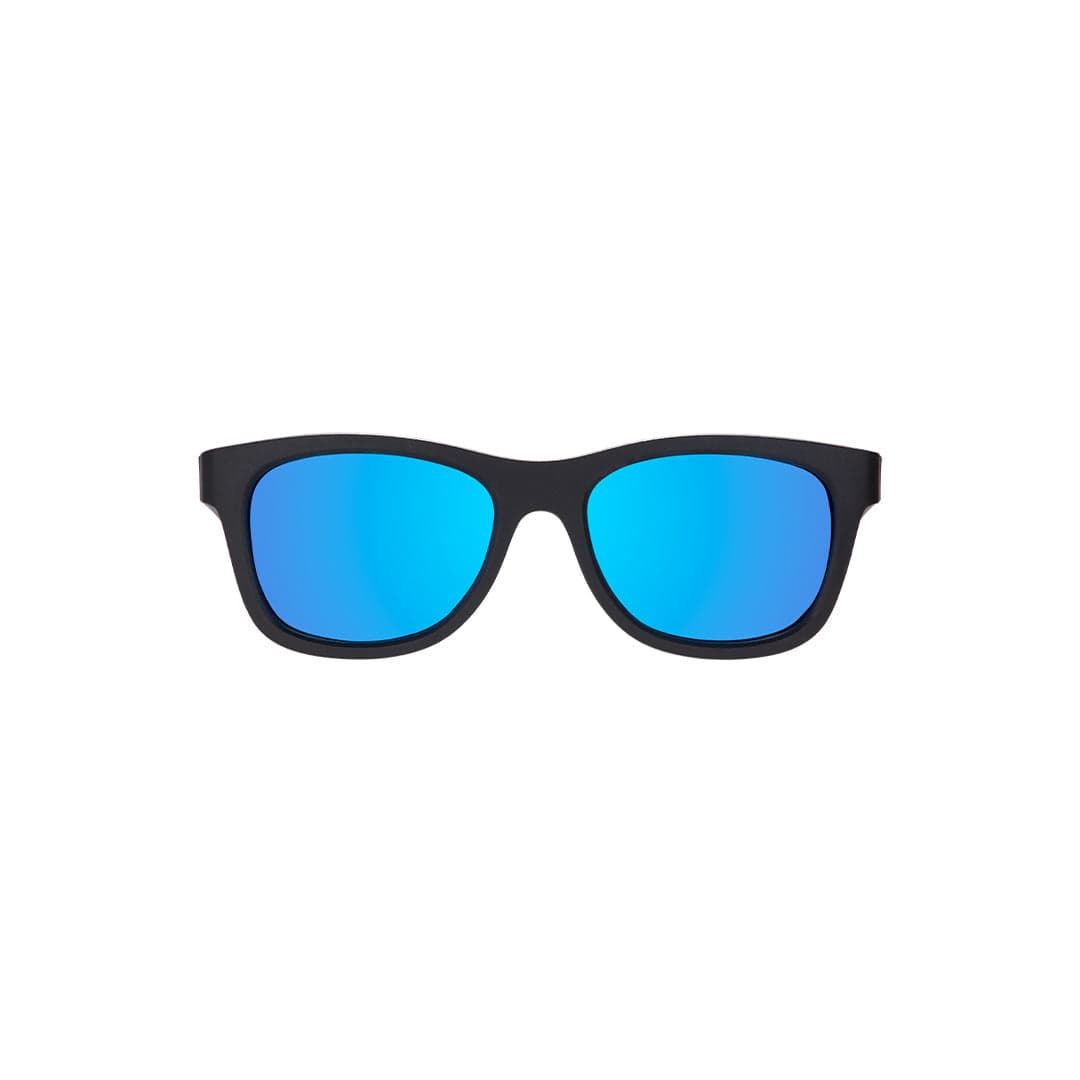 Babiators Polarised Navigator kids sunglasses in Jet Black 3-5 years flat lay