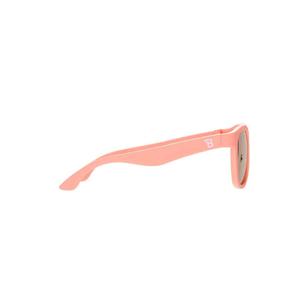 Babiators Polarised Navigator Perfectly Papaya kids sunglasses side view