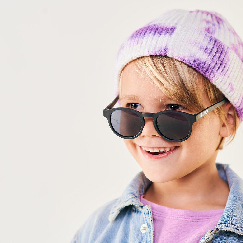 Babiators Polarised Keyhole Jet Black Smoke sunglasses lifestyle image