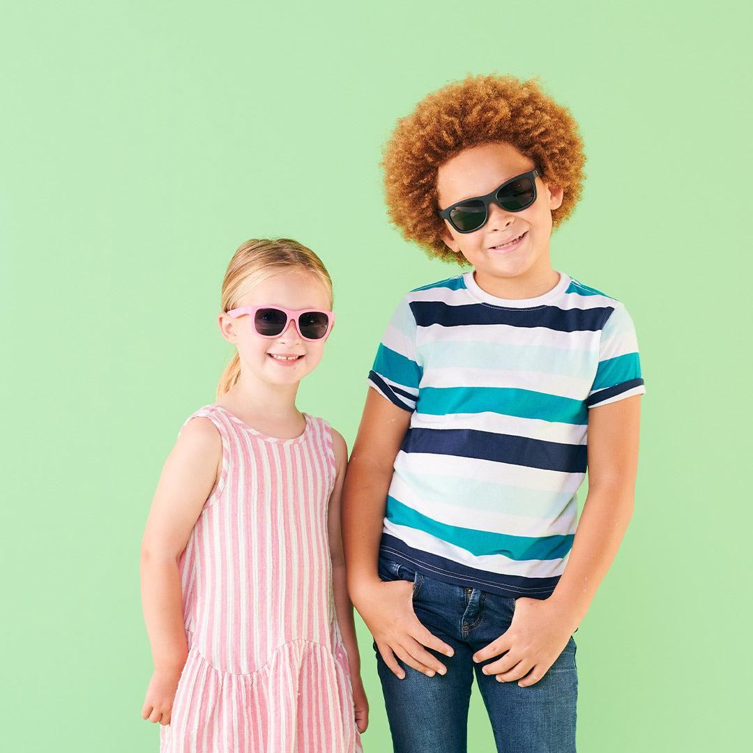 Babiators Polarised Navigator Jet Black Smoke sunglasses child lifestyle image