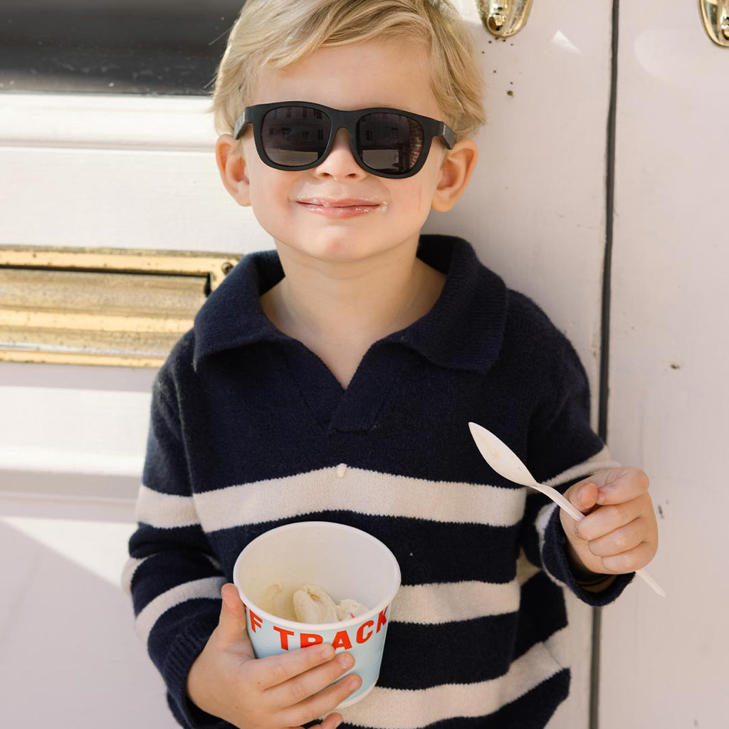 Babiators Original Navigator Jet Black sunglasses lifestyle image