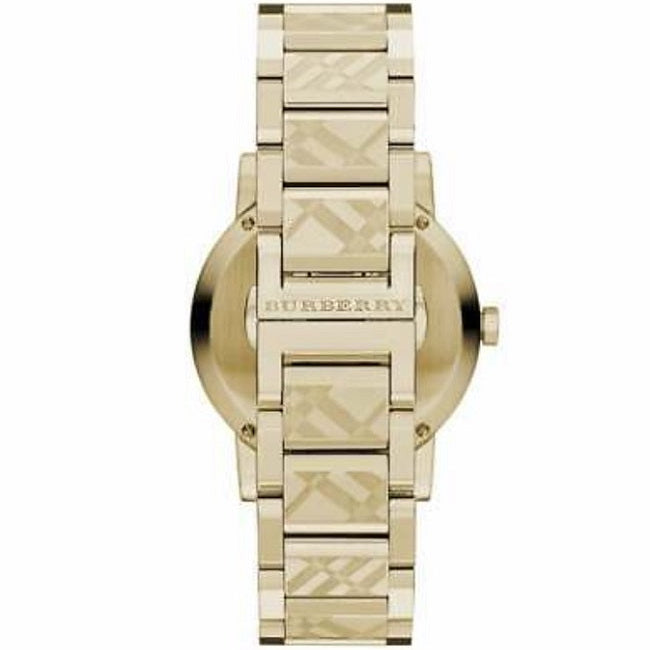 Burberry BU9234 gold watch case and crown detail