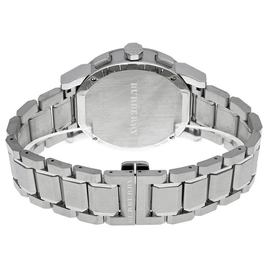 Burberry BU9350 silver watch back case view