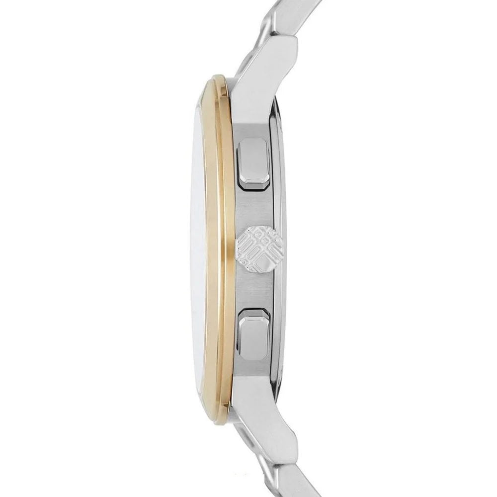 Burberry BU9751 unisex two-tone watch side view