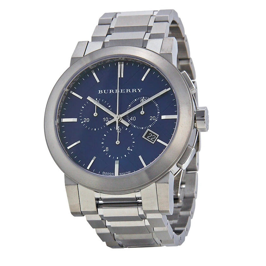 Burberry BU9363 blue dial close-up