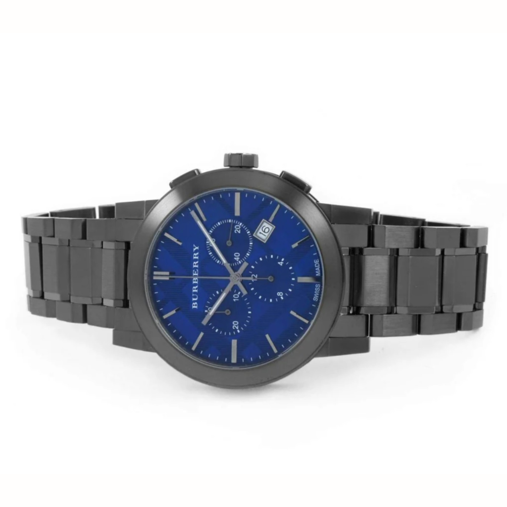 Burberry BU9365 blue dial close-up
