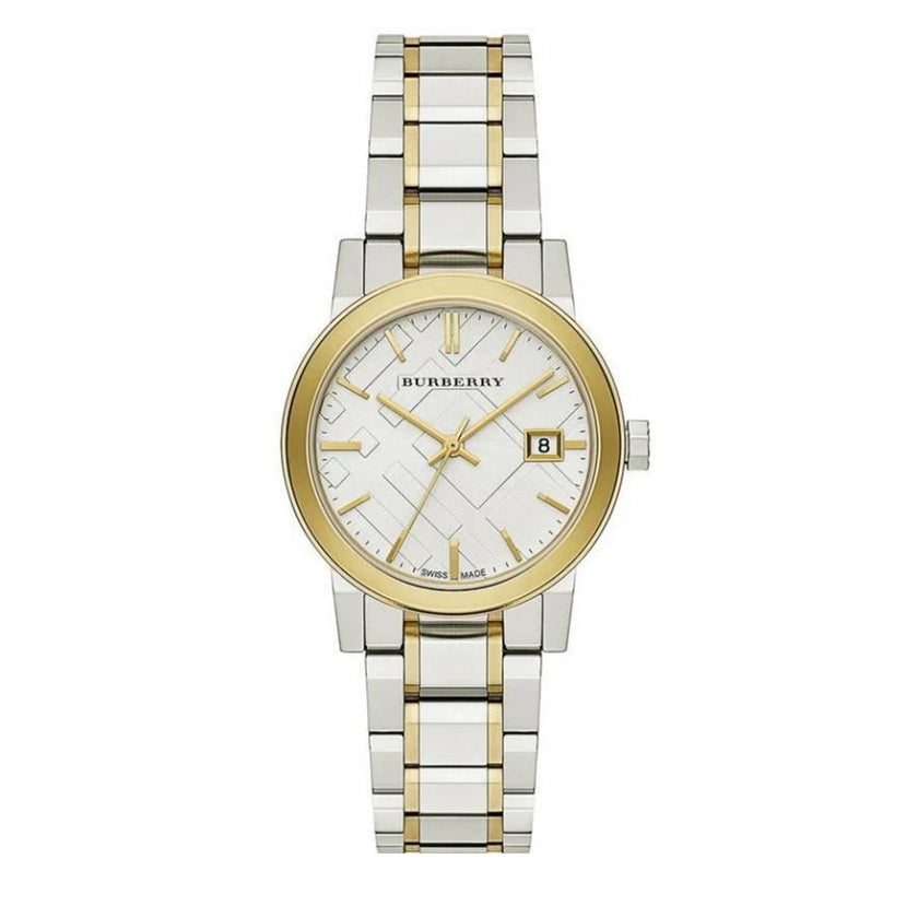 Burberry BU9115 The City women’s two-tone watch front view