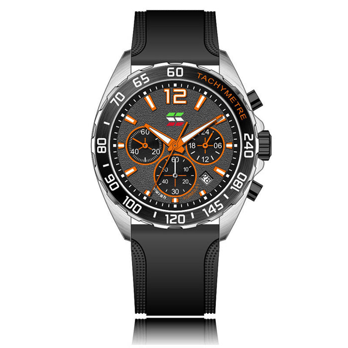 Thin Rubber Strap Quartz Sports Watch