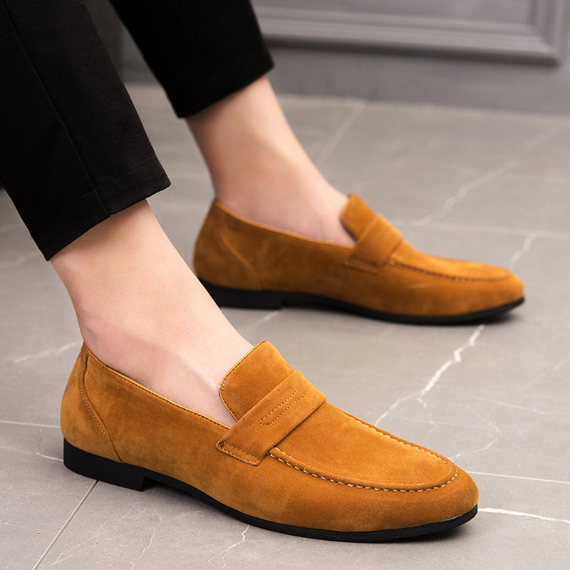 Kenike men's British slip-on shoes side profile