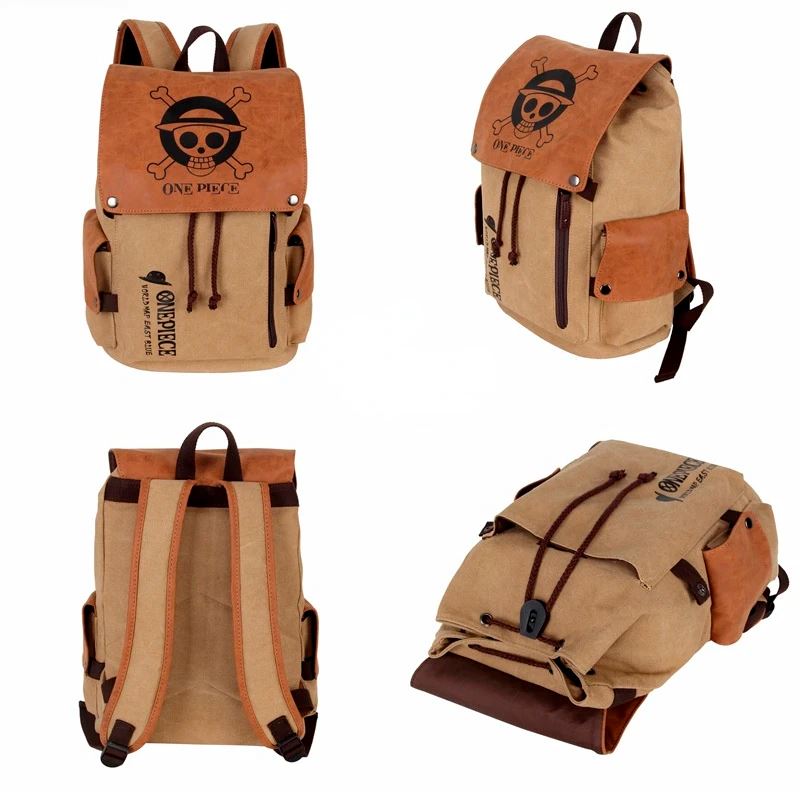 Straw Hats Jolly Roger graphic backpack front view