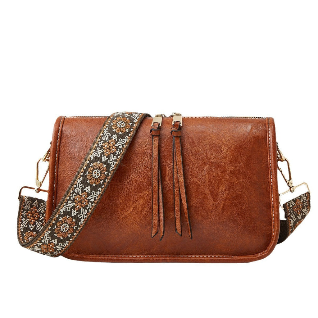Kenike women's crossbody tote bag handle detail