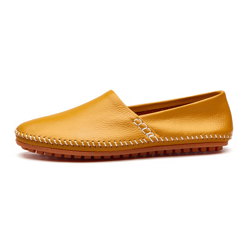 Kenike men's summer driving shoes comfort insole and stitching detail