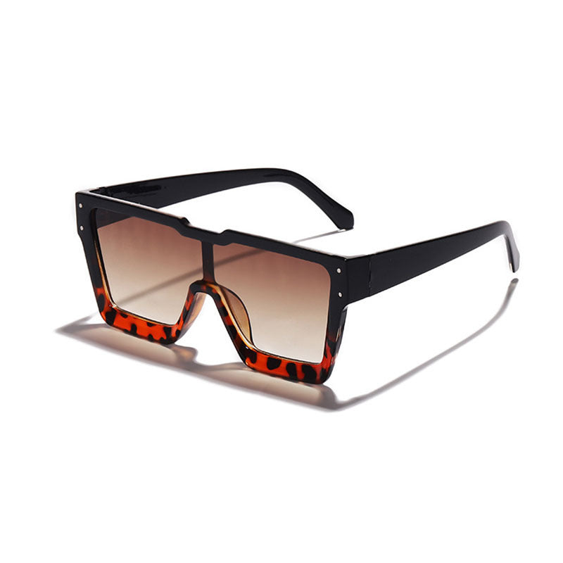 Kenike large rim sunglasses lens and frame detail