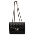 Kenike black chain lock shoulder messenger bag variant