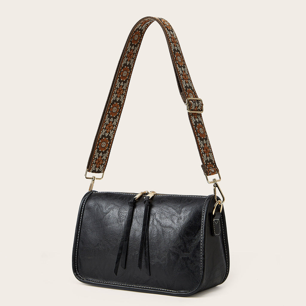 Kenike bohemian tote bag interior and strap detail